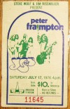 1979 Yes and Peter Frampton Anaheim ticket stub
