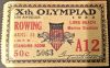 1932 Olympics Rowing Finals Ticket Stub