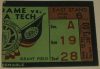 1941 NCAAF Georgia Tech ticket stub vs Notre Dame