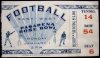 1945 Rose Bowl ticket stub USC vs Tennessee