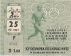 1952 Olympic Soccer Quarterfinal ticket stub Yugoslavia vs Germany