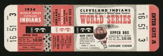 1954 World Series Game 3 ticket stub 400