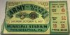 1957 NCAAF Army Notre Dame ticket stub