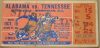 1963 NCAAF Alabama ticket stub vs Tennessee