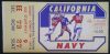 1964 NCAAF UC Berkeley ticket stub vs Navy