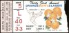 1965 Orange Bowl ticket stub Texas vs Alabama Joe Namath