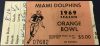1969 Miami Dolphins Exhibition Game ticket stub