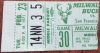 1971 Milwaukee Bucks ticket stub vs Warriors
