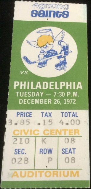 1972 WHA Minnesota Fights Saints vs Philadelphia Blazers 4.32