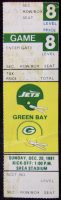 1981 New York Jets Full Ticket vs Green Bay Packers
