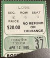 1985 Larry Bird 47 Points Ticket Stub