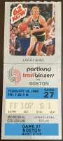1988 Larry Bird 40 Points Ticket Stub