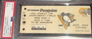 1991 Stanley Cup Final Game 5 ticket stub North Stars vs Penguins 400