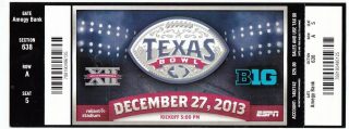2013 Texas Bowl ticket stub Minnesota vs Syracuse 3