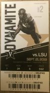 2019 NCAAF Vanderbilt Commadores ticket stub vs LSU