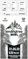 2020 Lendingtree Bowl ticket stub LA Lafayette vs Miami Ohio