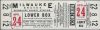 1953 Milwaukee Braves unused ticket