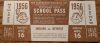1956 Cleveland Indians Student Pass vs Tigers