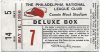 1956 Philadelphia Phillies ticket stub vs Milwaukee Braves
