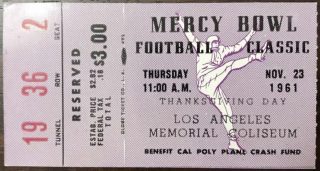 1961 Mercy Bowl Fresno State vs Bowling Green 15
