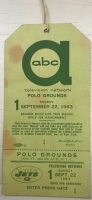 1963 New York Jets ABC press pass Polo Grounds