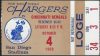1969 San Diego Chargers ticket stub vs Bengals