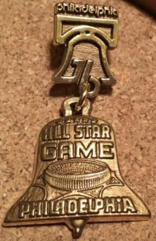 1976 All Star Game Press Pin Philadelphia 50