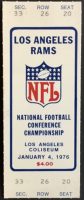 1976 NFC Championship Game ticket stub Rams Cowboys