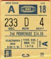 1979 Fleetwood Mac ticket stub Madison Square Garden