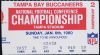1980 NFC Championship Game ticket stub Buccaneers Rams
