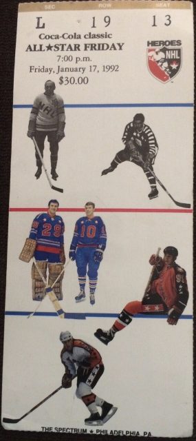 1992 NHL All Star Friday Ticket Stub Wayne Gretzky 10