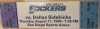 1994 San Diego Sockers unused ticket vs Dallas Sidekicks