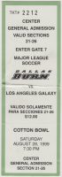 1999 MLS Dallas Burn ticket stub LA Galaxy