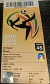 2010 FIFA World Cup ticket stub Portugal vs Brazil