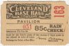Cleveland Indians League Park ticket stub