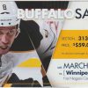 2016 Sabres ticket stub vs Winnipeg Mar 26 Jack Eichel