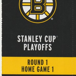 2018 Bruins ticket vs Leafs Playoffs Game 1 David Pastrnak Hat Trick