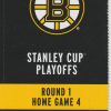 2018 Bruins unused Game 7 ticket vs Toronto Marleau 2 G