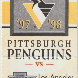 1997 Penguins Ticket Stub vs Kings Oct 1 Luc Robitaille