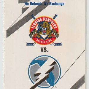 1993 Panthers First Win Ticket Stub Oct 9 vs Lightning
