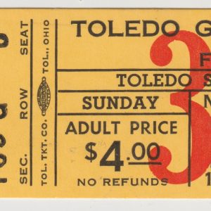 1978 IHL Toledo Goaldiggers ticket stub vs Flint Generals 3/26