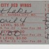 1978 Kansas City Red Wings ticket stub vs Salt Lake Apr 4