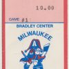 1992 Milwaukee Admirals ticket stub vs Kansas City Blades 10/9