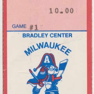 1992 Milwaukee Admirals ticket stub vs Kansas City Blades 10/9