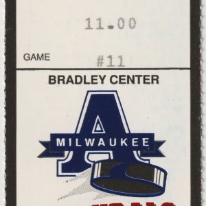 1993 IHL Milwaukee Admirals ticket stub vs Cincinnati Cyclones 11/19