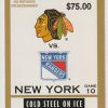 1995 Blackhawks Ticket Stub vs Rangers Nov 16 Jeremy Roenick