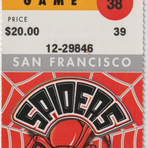1996 IHL San Francisco Spiders ticket stub vs Las Vegas Thunder 3/16
