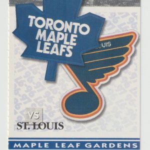 1997 Grant Fuhr Shutout Ticket Stub vs Maple Leafs Jan 29 Hull Turgeon
