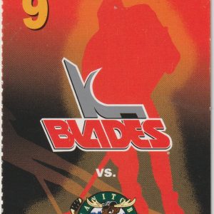 1997 IHL Kansas City Blades ticket stub vs Manitoba Moose 11/28