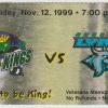1999 ECHL Jacksonville Lizard Kings ticket stub vs Augusta Lynx 11/12
